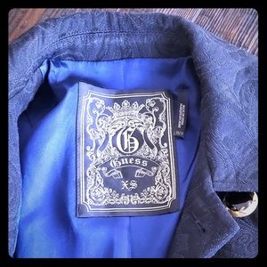 Guess Black Blazer with Floral Print